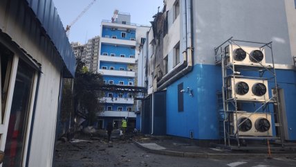 Пошкоджений офіс Київстар у Києві