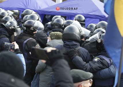 Мітинг під Печерським районним судом Києва 19.01.2022