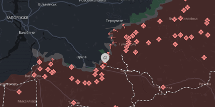 Луговское на карте DeepState