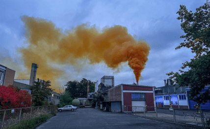 Дым в Баварии из-за аварии на заводе