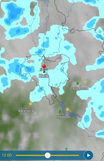 Погода в Києві на Великдень