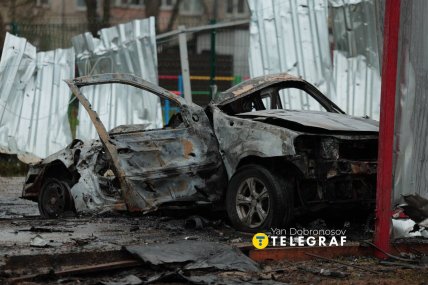 Наслідки удару РФ по Вишневому 3.04.2026