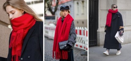 красный шарф