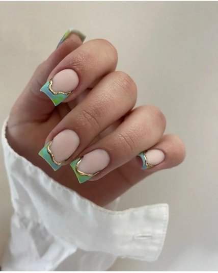 зеленый френч