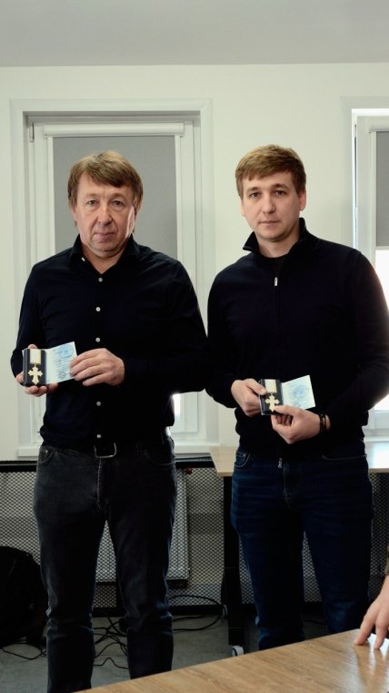 Михайло Рева та його син Андрій