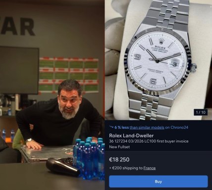 Арда Турана с часами Rolex Land-Dweller