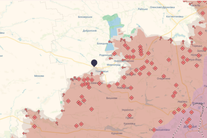 Стелла "Покровск" на карте