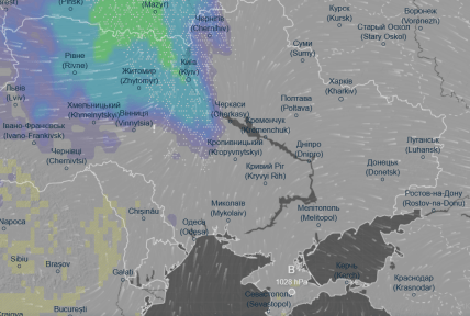 Погодна карта 14 грудня 2025