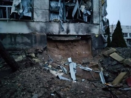 Мотор Січ у Запоріжжі після ракетного обстрілу