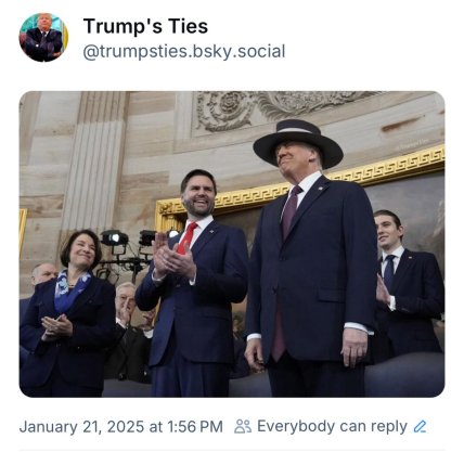 дональд трамп длинный галстук