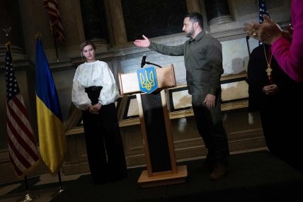 Олена Зеленська та Володимир Зеленський у США