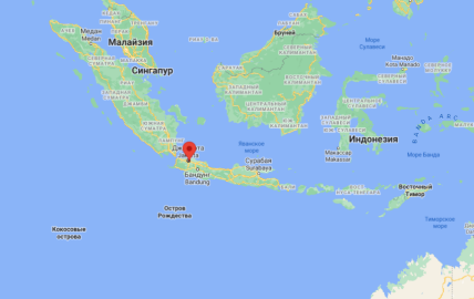 Джакарта на карті
