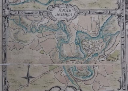 Старинная карта Лохвицы.