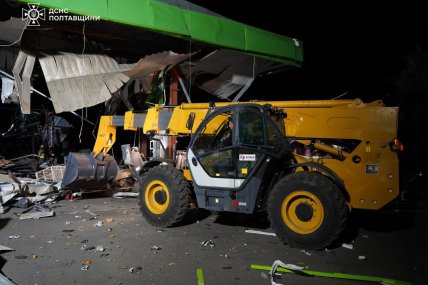 Удар по АЗС під Полтавою