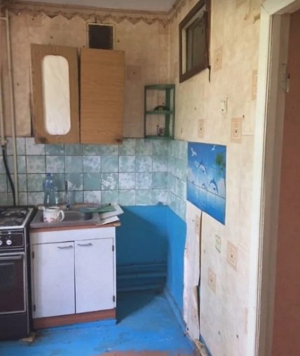 Убитая однокомнатная квартира