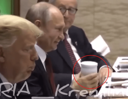 Путин на встрече с Трампом