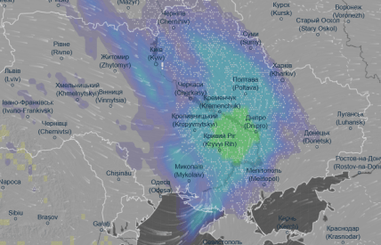 Погодна карта 14 грудня 2025