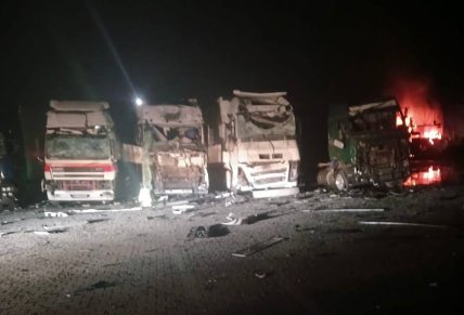 От атаки РФ на Одесскую область 22 ноября пострадали грузовики