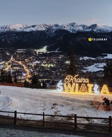 Вид на Закопане з гори Губалувка