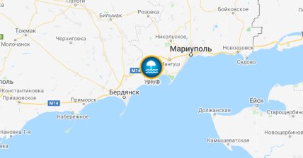 Урзуф на карте