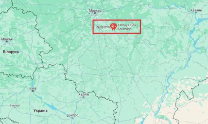 Аэродром Дягилево на карте