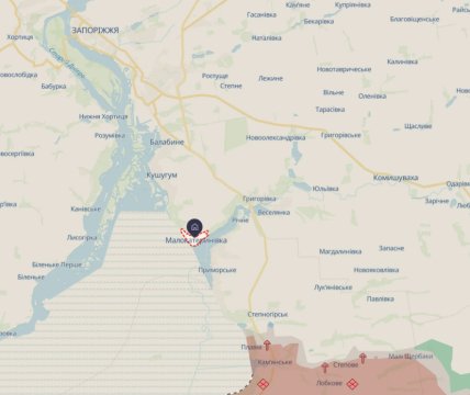 Малокатериновка Запорожская область карта