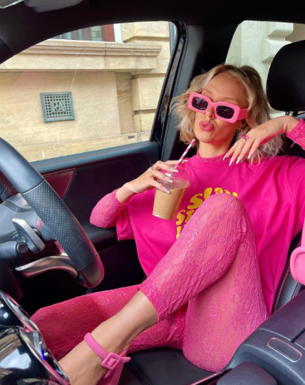 Лосины с кружевом