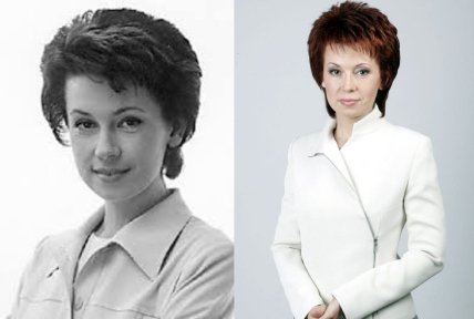 Алла Мазур в молодости