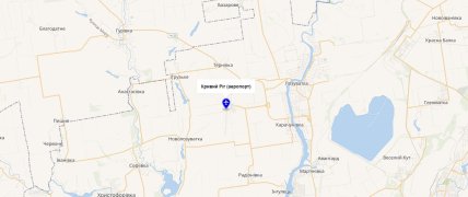 Аеропорт на мапі