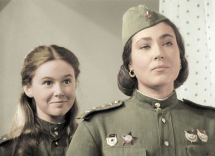 Ольга Матешко в фильме "В бой идут одни старики"