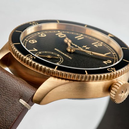 Годинник Hamilton Khaki Aviation Pilot Pioneer Mechanical Bronze 43mm