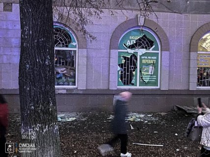 Последствия обстрела Сум