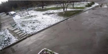 Снег в Умани 