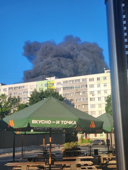 Пожежа у Котовську після атаки дронів 18.07.2026
