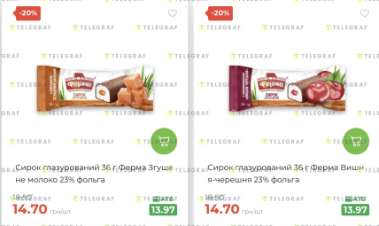 Сирки по акції в АТБ