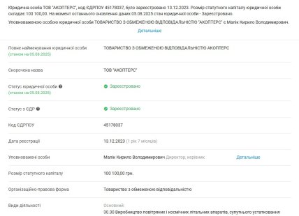 ТОВ "АКОПТЕРС"