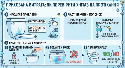 Как проверить бачок от унитаза на протекание