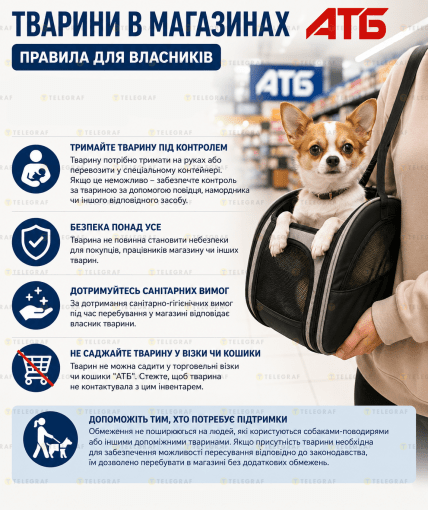 Какие правила действуют для владельцев животных в "АТБ"