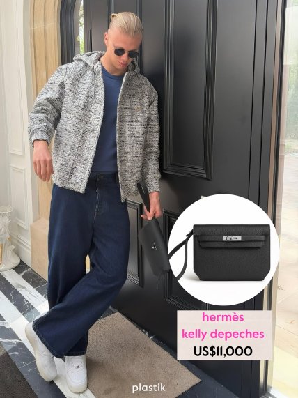 Ерлінг Голанд із сумкою Hermes kelly depeches