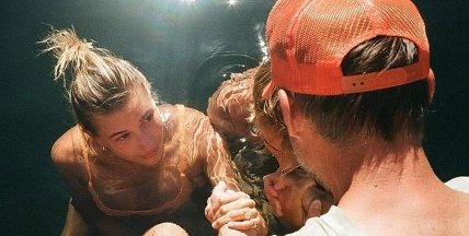 Джастин Бибер с женой