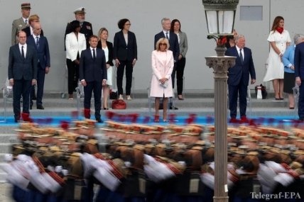 Военный парад в честь празднования Дня Бастилии 14.07.2020