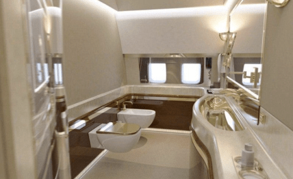 Самолет Путина внутри