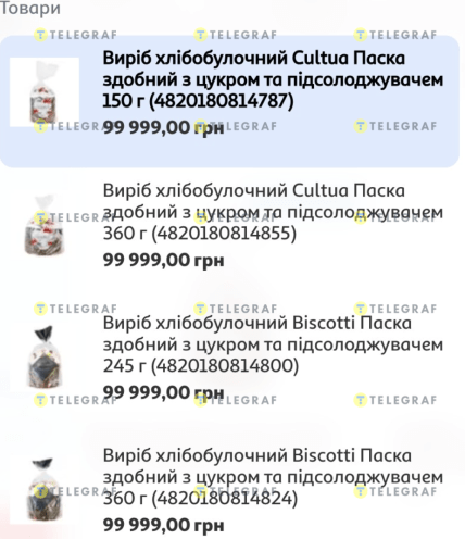 В Ашані є паски по майже 100 тисяч грн