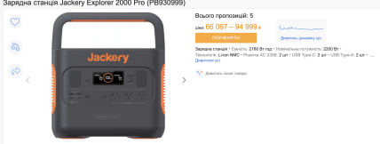 Зарядна станція Jackery