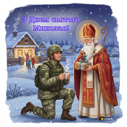 з Днем святого Миколая, листівки, привітання, картинки