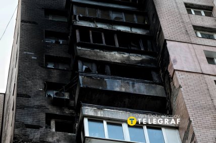 Ян Доброносов показал последствия удара по Киеву 22 октября