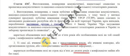 УКУ статья о пропаганде