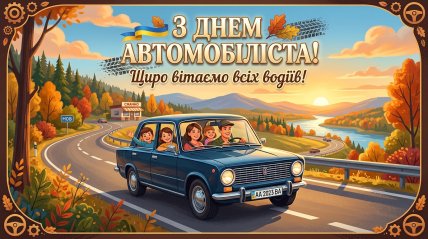 День автомобилиста и дорожника, открытки, поздравления, картинки.