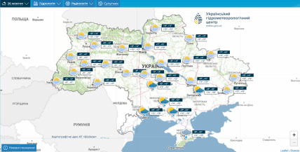 Прогноз погоди на 26 жовтня