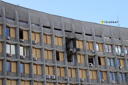 Горсовет Сумы площадь Независимости 2 как выглядит в августе 2025 после обстрела